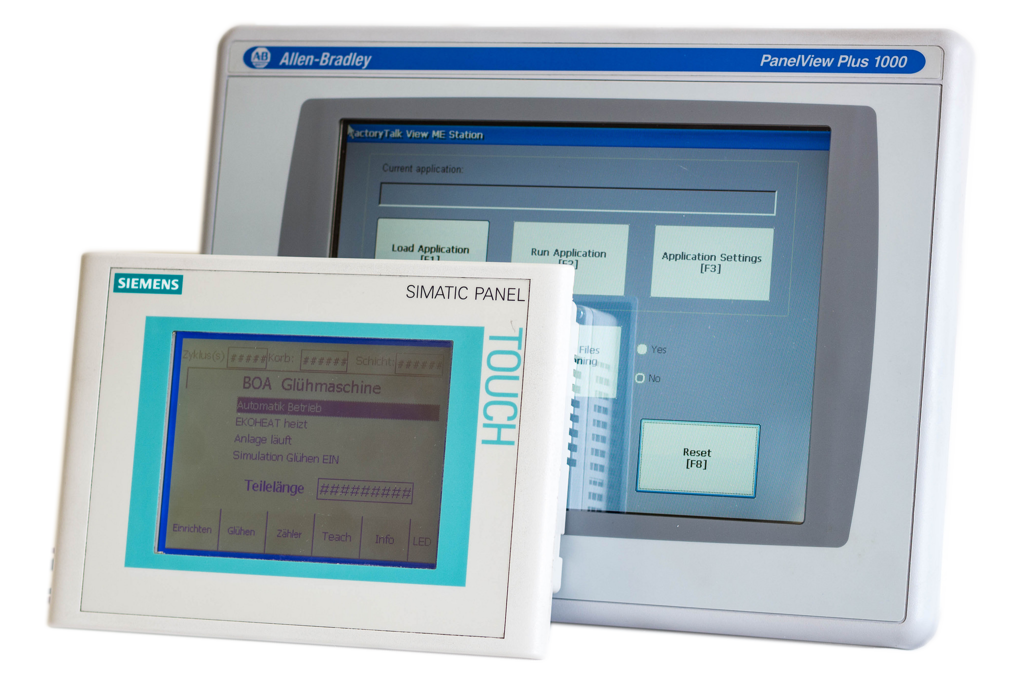 Allen Bradley and siemens touch screen